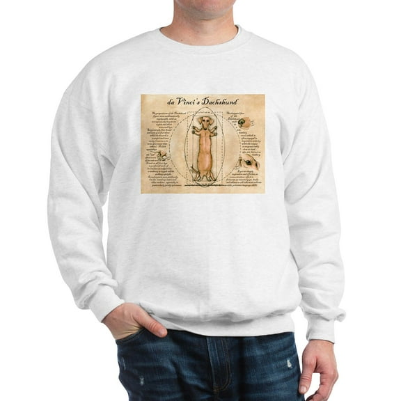 CafePress - Da Vinci's Dachshund Sweatshirt - Crew Neck Sweatshirt