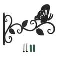 thumbnail image 1 of 1 Set Wall Hanging Flower Pot Support Plant Bracket Hook Hanging Plants Iron Bracket, 1 of 6