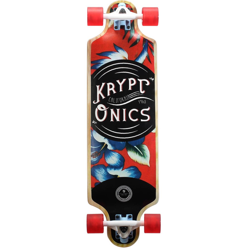 Kryptonics DropDown Longboard Complete Skateboard, 32" x 8" Walmart
