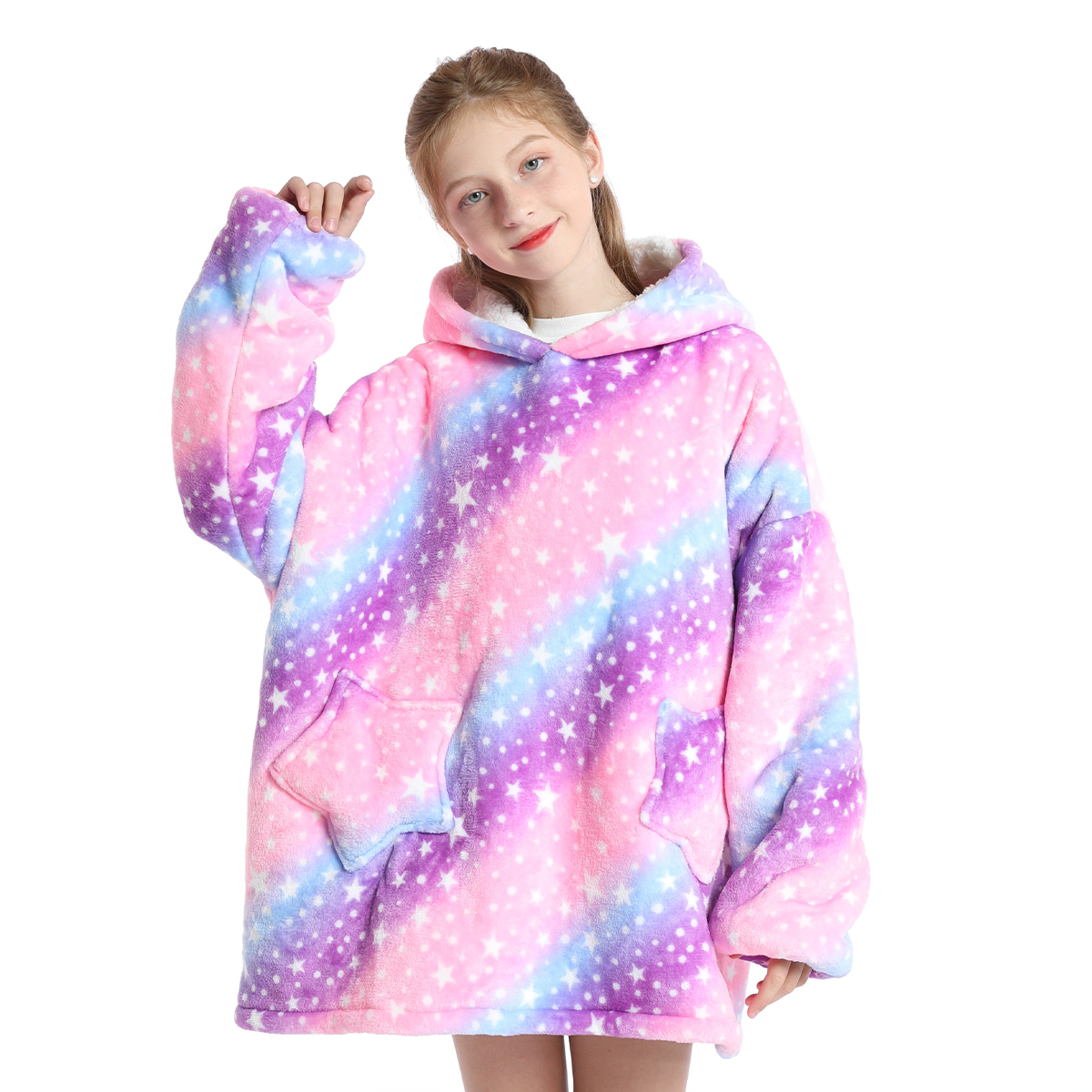 RELAX DREAM Wearable Blanket Sweatshirt Hoodie US Comfy Fluffy Avocado