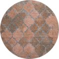 thumbnail image 2 of Addison Rugs Mayfield Premium Machine Washable Transitional Damask Copper Round Rug, 8' x 8', 2 of 6