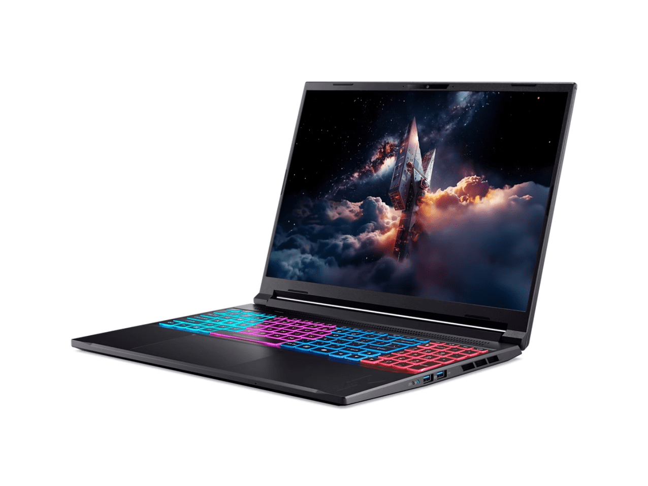 Acer Nitro V 16S 16” WUXGA IPS 180Hz Gaming Laptop, Intel Core 7 processor 240H, NVIDIA GeForce RTX 5060 with 8GB GDDR7 VRAM, 16GB RAM, 1TB PCIe Gen 4 SSD, Obsidian Black