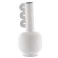 thumbnail image 2 of Currey and Company Happy 14"H Ceramic Vase 6.5"W White Decor 1200-0399, 2 of 2
