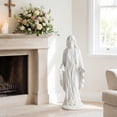 thumbnail image 5 of Costway 29.5" Virgin Mary Statue Tall Outdoor Religious Sculpture with Aged Finish for Yard, 5 of 10