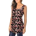 thumbnail image 3 of EKOUSN Womens Tank Tops V Neck Basic Solid Color Casual Flowy Summer Sleeveless, 3 of 4