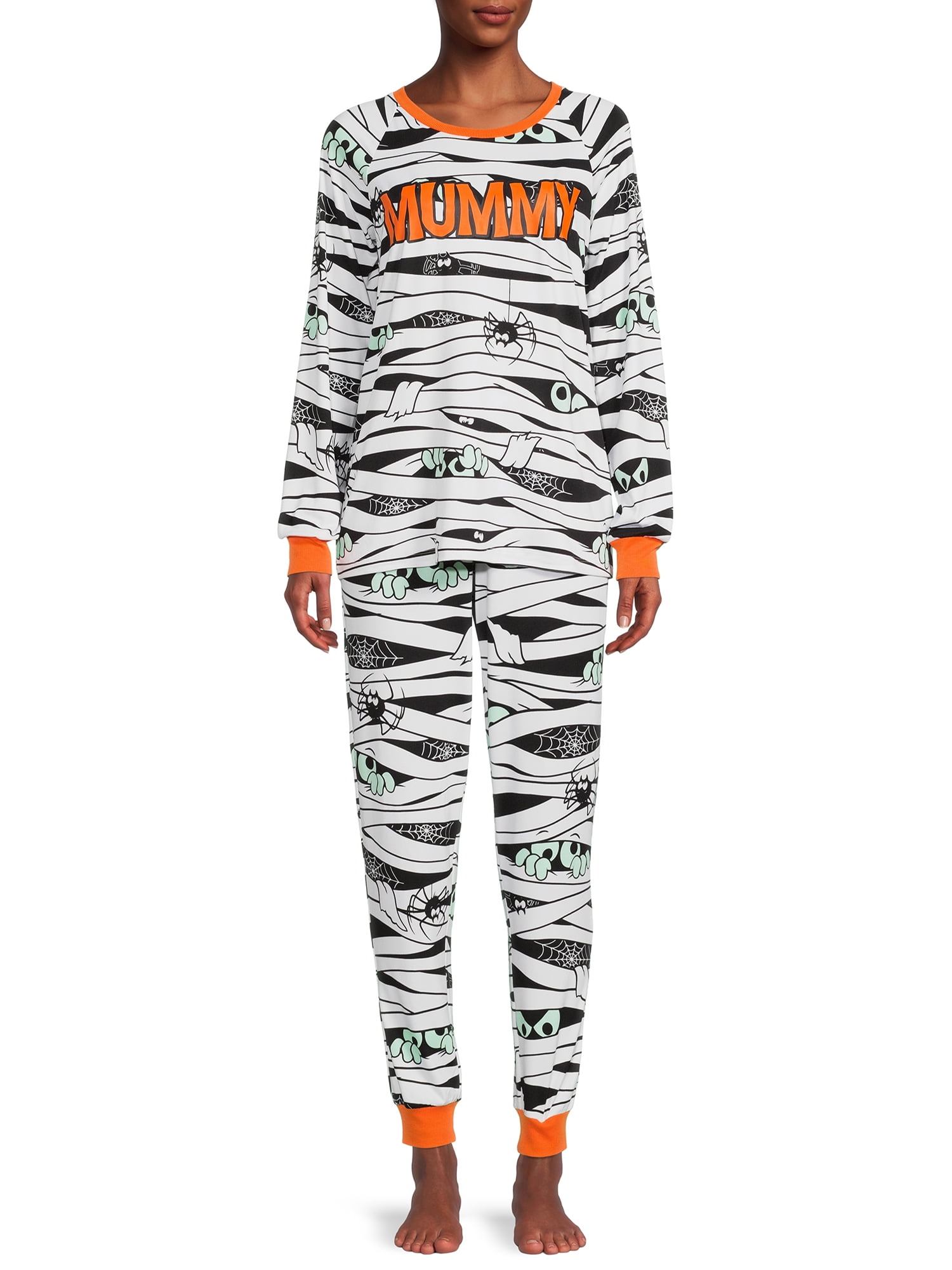 Halloween Women's and Women's Plus Family Pajama Set, 2-Piece 