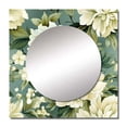 thumbnail image 2 of Designart "Green Peony Damask Grace II" floral Square Mirror For Wall Decor - Large Green Square Printed Wall Mirror Art - Square Cottage Mirror - Wall Mounted Square Large Mirror, 2 of 5