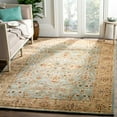 thumbnail image 4 of Safavieh  Handmade Persian Legend Hale Traditional Oriental Wool Rug Ivory/Black 7'6" x 9'6" Oval 8' x 10', 7' x 9' Indoor Living Room, Bedroom,, 4 of 5