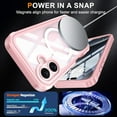 thumbnail image 2 of Étui Magnétique Conçu pour iPhone 16 Plus 6.7 Pouces Grade Militaire Robuste 360 Protection d'Écran Intégrée Compatible avec MagSafe Étui Transparente, 2 of 6