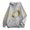 Grey, variant on Women's Hooded Zip Up Sweatshirt Long Sleeve Pullover With Pocket Casual Football Season Print Fall Winter Warm Tan Hoodie
