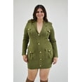 thumbnail image 1 of Vestido Tejido Roman Fashion Verde Militar Talla 40, 1 of 7