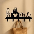 thumbnail image 5 of HELLOYOUNG Key Holder Sleek Rustproof Wall-Mounted with Hooks Entryway Organizer Decorative Black Iron Coat Rack for Wall Space Saving, 5 of 5
