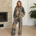thumbnail image 4 of Garronmavis 2 Piece Sweatsuits for Women Camo Hoodie Womens Sweat Set Casual Outfits Long Sleeve Sweatshirt Wide Leg Sweatpant Loungewear Set Pullover Tracksuit, Size L, 4 of 6
