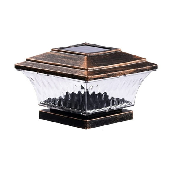 Solar Lights Outdoor,Solar Post Lights Outdoor Fence Cap Light for Posts Patio Garden Decoration White Lighting Black,Lighting Solar Outdoor Post Cap Lights Light for Fence
