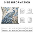 thumbnail image 5 of JRXY  Chinoiserie Peacock Pillow Covers,Chinoiserie Pillow Covers Decorative Pillow Covers for Couch Living Room Bed Sofa,Farmhouse Pillow Covers 24x24in, 5 of 5