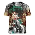 thumbnail image 6 of My Hero Academia Womens T-Shirt Round Neck Short Sleeve Tee Shirts Summer Breathable Tops Blouse 2XL, 6 of 8