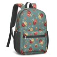 thumbnail image 2 of Pioneer Flower Floral Print Pattern 17" School Backpacks for Teens,Waterproof Oxford Fabric,S-Shape Padded Straps for School,Travel,Hiking,Camping, 2 of 5