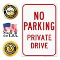 thumbnail image 7 of Private Drive No Parking Sign, 24x36 Corrugated Plastic, 7 of 7
