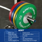 XPRT Olympic Competition Bumper Plate with Steel Core Insert, 35lb Yellow - Single