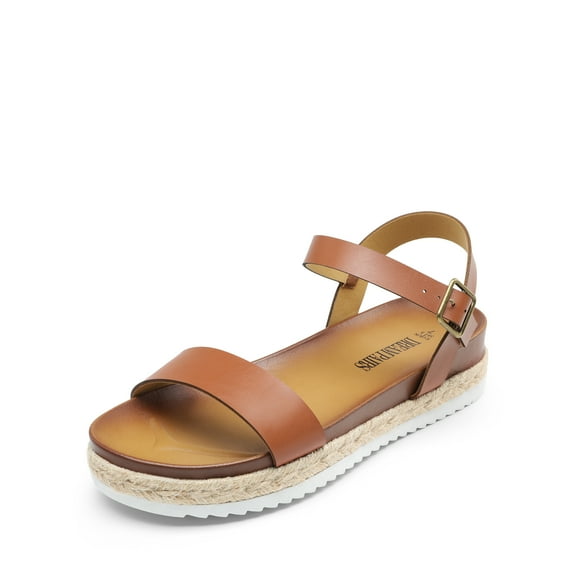 DREAM PAIRS Women’s Open Toe Ankle Strap Espadrille Casual Flatform Platform Wedge Sandals