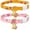 multicolor#004, variant on 2 Pack Breakaway Cat Collar Sets, Cute Printed Soft Kitten Collar, Safe Cat Collar Breakaway, Adjustable Cute Cat Collar with Bell Charm, Multi Color Options for Kittens Cats-F