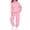Pink, variant on Afuyipoi Kids Cozy Fleece Heart Print Hooded Sweater and Elastic Waist Sweatsuit Pants Set 2-13Y Black Size 9