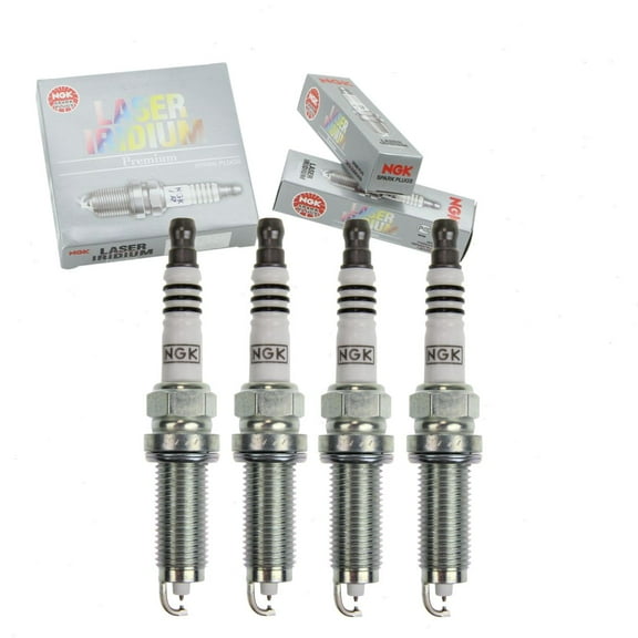 4 pc NGK Laser Iridium Spark Plugs compatible with Nissan Rogue 2.5L L4 2014-2020