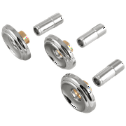 Delta Escutcheons & Sleeves (3) - 3H Tub & Shower in Chrome