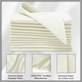 thumbnail image 4 of Lann's Linens Set of 12 Reusable Cloth Dinner Napkins, 20-inch Polyester Fabric Napkins for Holidays, Weddings and Events, Machine Washable, Ivory, 4 of 9