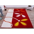 thumbnail image 2 of Ladole Rugs Turkish Floral Pattern Soft Stylish Machine Made Kids Area Rug Carpet in Red and Cream, 7x10 (6'5" x 9'5", 200cm x 290cm), 2 of 5