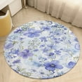 thumbnail image 4 of Floral Colorful Flower Washable Round Rug -Circle Area Rugs for Nursery Bedroom, Vintage Non Slip Non Shedding Low Pile Carpet for Living Room Coffee Table Entryway, 4 of 6