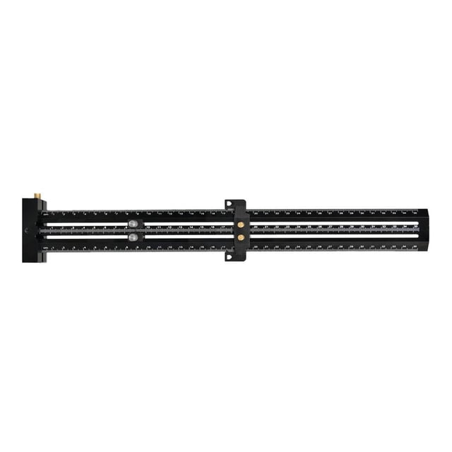 Precision Woodworking Scriber Marking Line Ruler, T-Type Aluminum Alloy Measuring Tool for Joinery, Carpenters, Layout, Green/Black, 6 Inch & 14 Inch Options