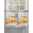 thumbnail image 3 of Burnt Orange Grey Ombre Kitchen Curtains 54 Inches length, Abstract Art Oil Painting Modern Window Treatment Curtain Drapes, Thermal Insulated Drapes for Basement Hotel RV, 42"x54", 2 Panels, 3 of 7