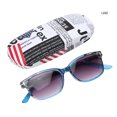 thumbnail image 2 of Gafas de lectura unisex elegantes +2,50, montura azul con lentes grises, compactas y portátiles para hombres y mujeres, 2 of 8
