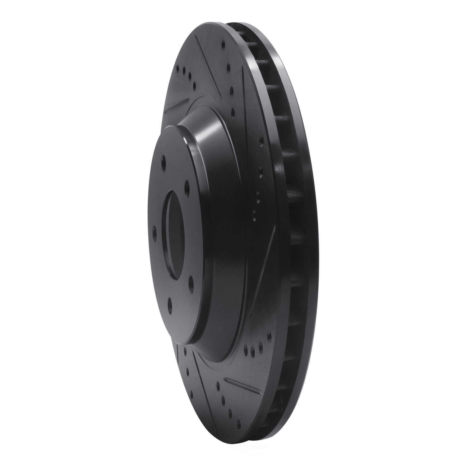 Dynamic Friction Company 633-47023D DFC Brake Rotor - Drilled And Slotted - Black
