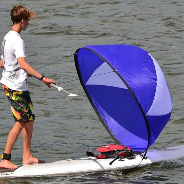 CRAFTHROU 1Pcs Kayak Wind Sail for Canoe Inflatable Paddle Boat UV Protection Compact Design