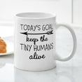 thumbnail image 3 of CafePress - Keep The Tiny Humans Alive Mugs - 11 oz Ceramic Mug - Novelty Coffee Tea Cup, 3 of 4