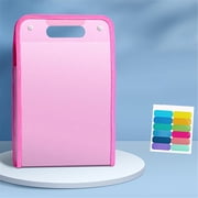 Clearance School Supplies under $5,A Portable Bag With 13 Compartments Made Of Thickened Translucent PP Material For Storing Student Test Papers And Data Files.