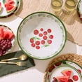 thumbnail image 2 of Better Homes & Gardens 4.9 qt Round Tomato Beige Reusable Dishwasher-Safe Bamboo Melamine Plastic Serving Bowl, 2 of 6