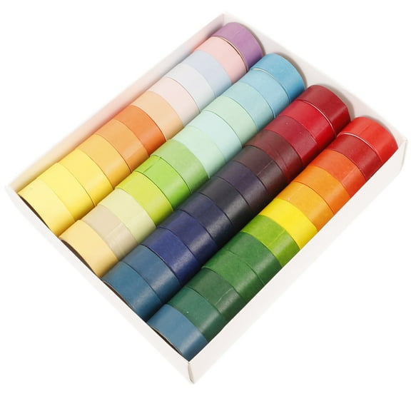 48 Rolls Colored Washi Tape Colored Duct Tape Adhesive Tape DIY Tape Washi Tape Stationery Tape