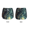 thumbnail image 5 of Lsque Enchanted Forest Skull Path Printed Women's Running Shorts with Liner Pockets,Elastic Quick Dry Workout Athletic Gym Yoga Shorts,Womens High Waist Shorts-X-Large, 5 of 9