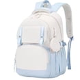 thumbnail image 3 of Lightweight Spacious Waterproof School Backpack, College Student Bookbag Featuring Breathable Cushioned Shoulder Straps and Built‑in Coin Purse Blue, 3 of 7