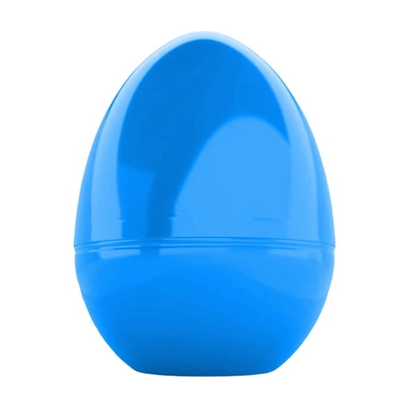 Fwttom Fillable Plastic Easter Eggs Empty Multi Size & Color for Easter Eggs Hunt Party Favor, Blue 4.7"