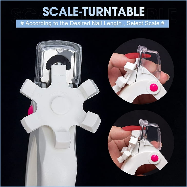 Measuring Acrylic Nail Cutter - Tips Trimmer - Adjustable