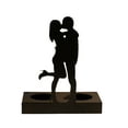 thumbnail image 1 of Candelabro de hierro, estatua romántica para vela de pareja, regalo para pareja en aniversario de bodas., 1 of 12