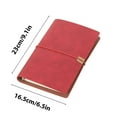 thumbnail image 2 of A5 Leather Binder Notebook Diary Refillable 5x8.3 inch Elastic Strap Soft Cover Thick Paper 100gsm Multi Task Organizer for Students Travel Office Gift Planner, 2 of 5