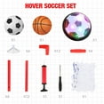 thumbnail image 2 of Growsly Kids Toys Hover Soccer Ball Set With 2 Goals, Sports Gift Toys for 3-10 Years Old Boys&Girls Includes Inflatable Football and Basketball, Red, 2 of 8