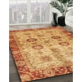 thumbnail image 3 of Ahgly Company Machine Washable Indoor Rectangle Abstract Orange Red Area Rugs, 7' x 10', 3 of 7