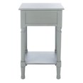 thumbnail image 3 of SAFAVIEH Landers Solid Glam 1 Drawer Accent Table, Distressed Grey, 3 of 7