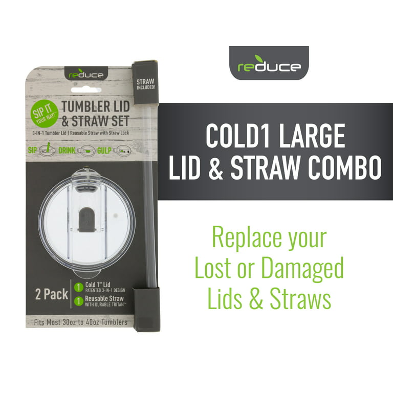 Reduce Coldee Replacement Lid & Straw